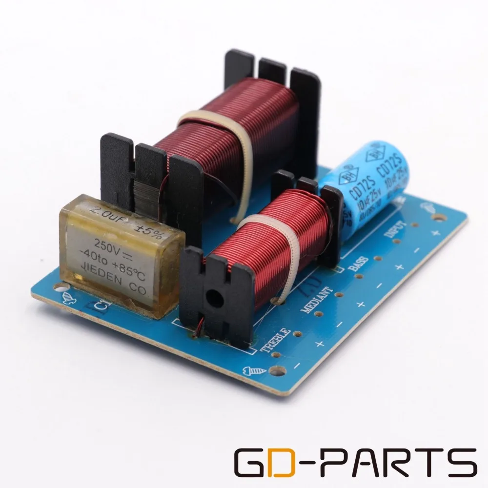 GD-PARTS 1 шт. 3 WAY 80 Вт аудио динамик кроссовер разделитель частоты фильтр доска ВЧ бас