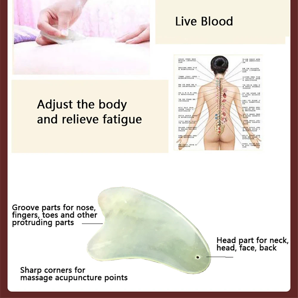 Нефритовый ролик Кварцевая Массажная натуральная подтяжка лица инструменты для