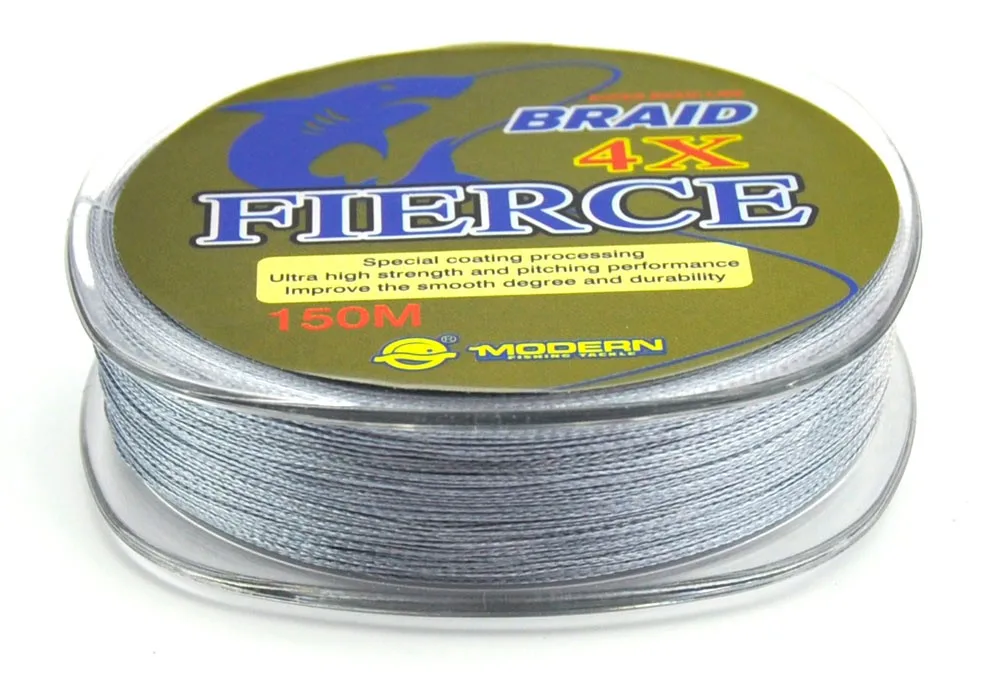 Современная 150 м PE плетеная леска для ловли карпа FIERCE 4X износостойкая японская многонитевая PE леска 4 нити плетеные провода