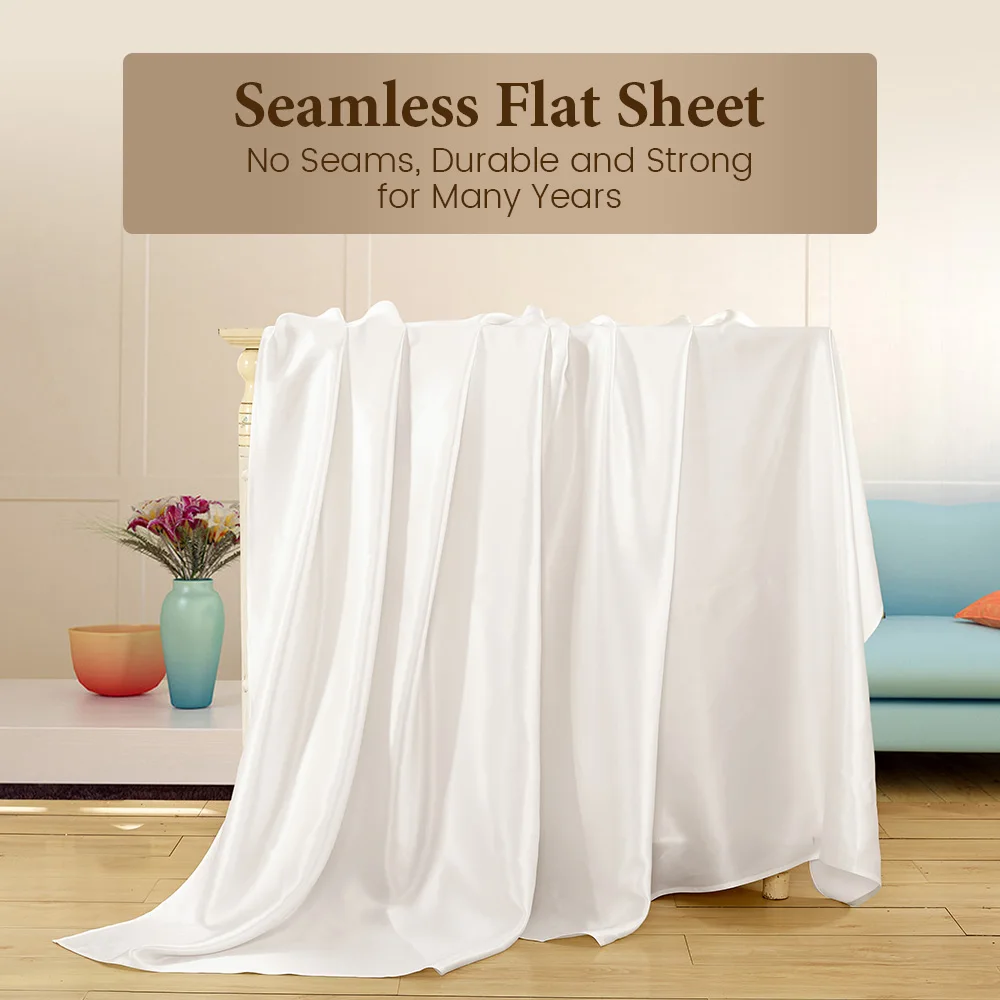 Шёлковая простыня бесшовная 19 Момми 100% натуральный шелк Малбери Lilysilk Бесплатная