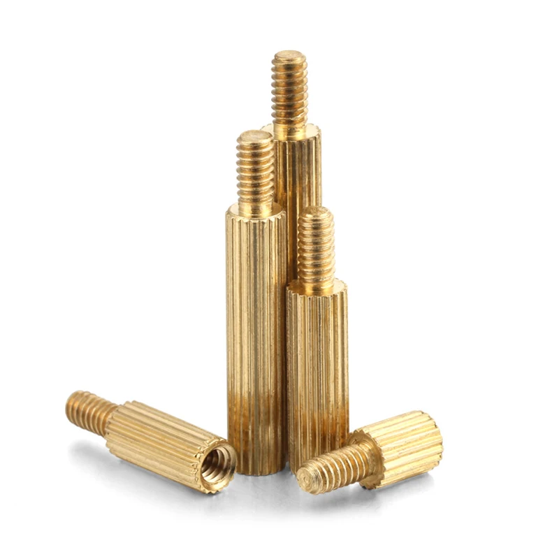 M2 латунная Мужская и женская опора круглая колонна резьбовые крепления