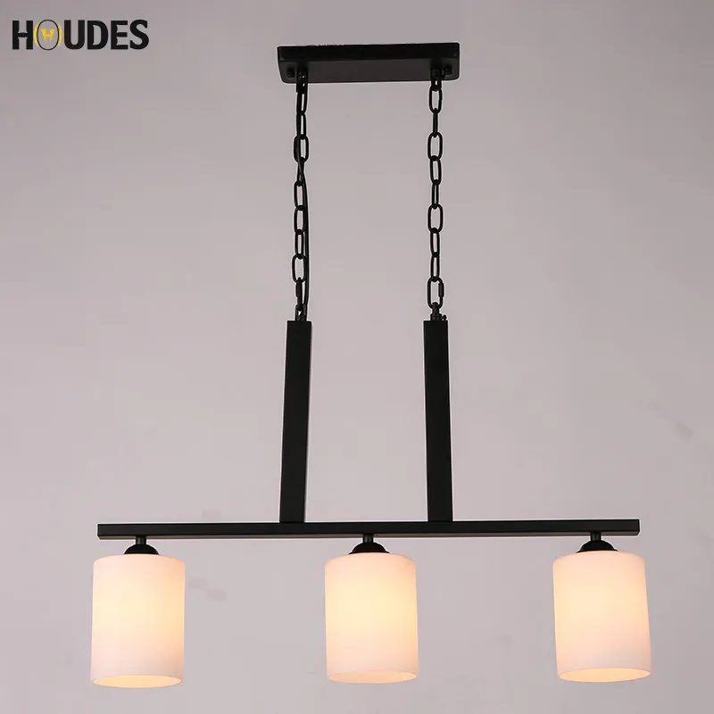 Современные светодио дный черный подвесные светильники кантри Стиль Освещение в
