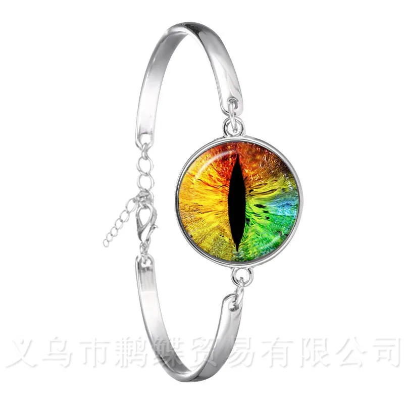 Новинка 2018 классический очаровательный браслет с зелеными глазами сглаза