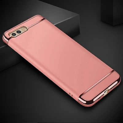 Rose gold Роскошный 360 Полный Чехол Покрытие чехол для телефона для huawei P20 Pro mate 20 Lite PC Матовая твердая задняя крышка для Honor 10 9 Lite чехол Coque - Цвет: Rose gold