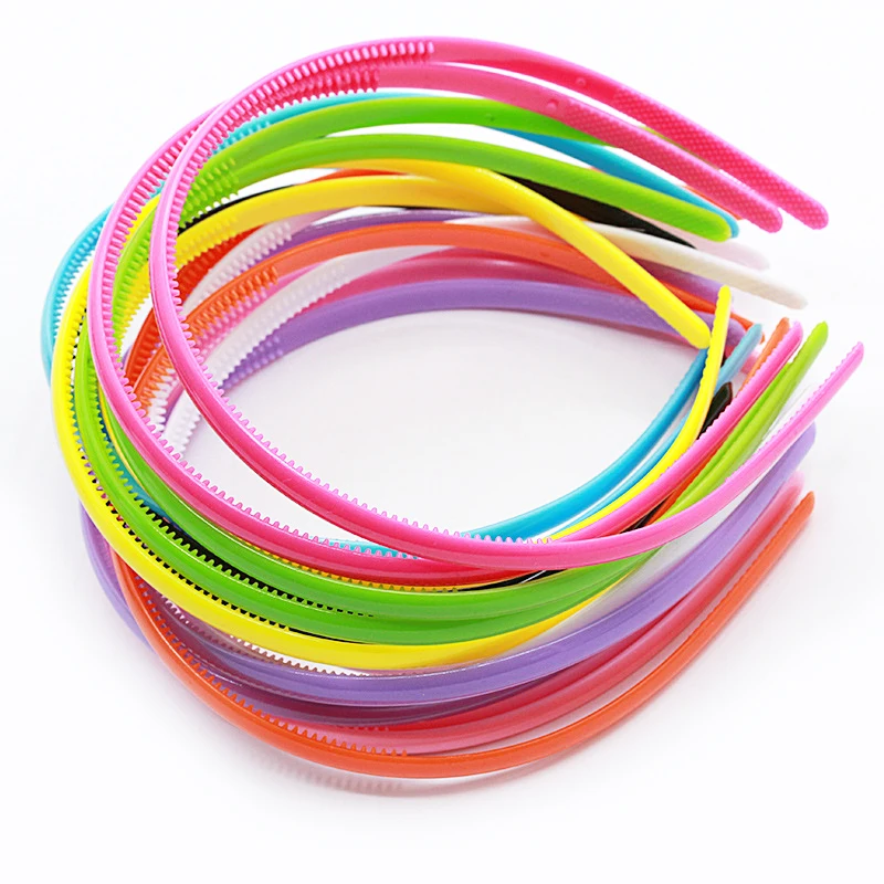 

Hot 1PC Candy color Plastic Headband 0.8CM Korean Sweet girls kids Hair band