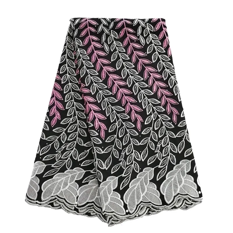 

Latest Nigerian Lace African Swiss Cotton Lace Navy Blue High Quality Swiss Voile Lace In Switzerland For Wedding Dress