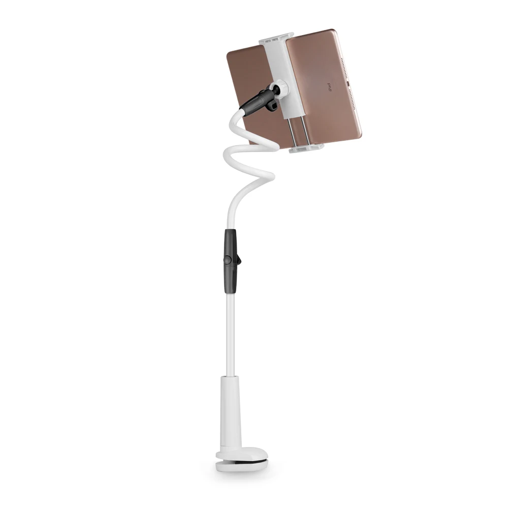 110CM Black GUSGU 360 градусов Гибкий Кронштейн для стола подставка держатель 80 см или 110 см длинные ленивые люди кровать Настольный планшет крепление для iPad mini Air - Цвет: 110CM Black