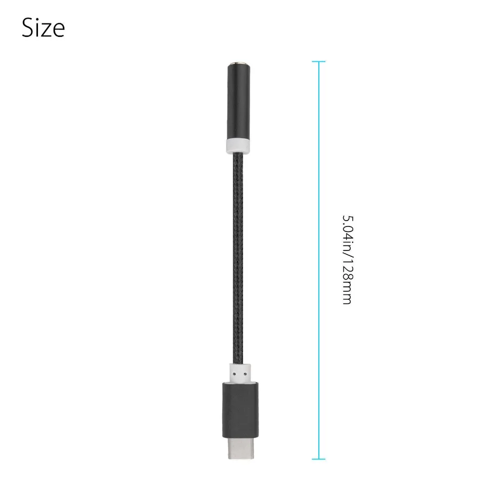 Кабель адаптер для наушников Type C 3 5 мм USB 1 штекер AUX аудио разъем смартфонов Xiaomi 6