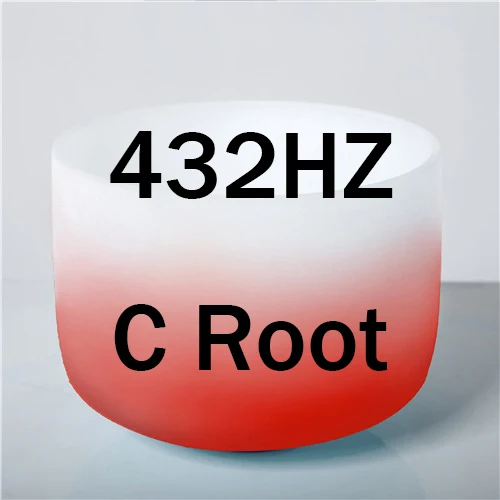 8C432 Root Chakra 2019NEW 8 дюймов Половина цвет третий глаз Корона корень крестцово солнечное сердце горло матовый кристалл кварца Поющая чаша - Цвет: 8C432 Root Chakra