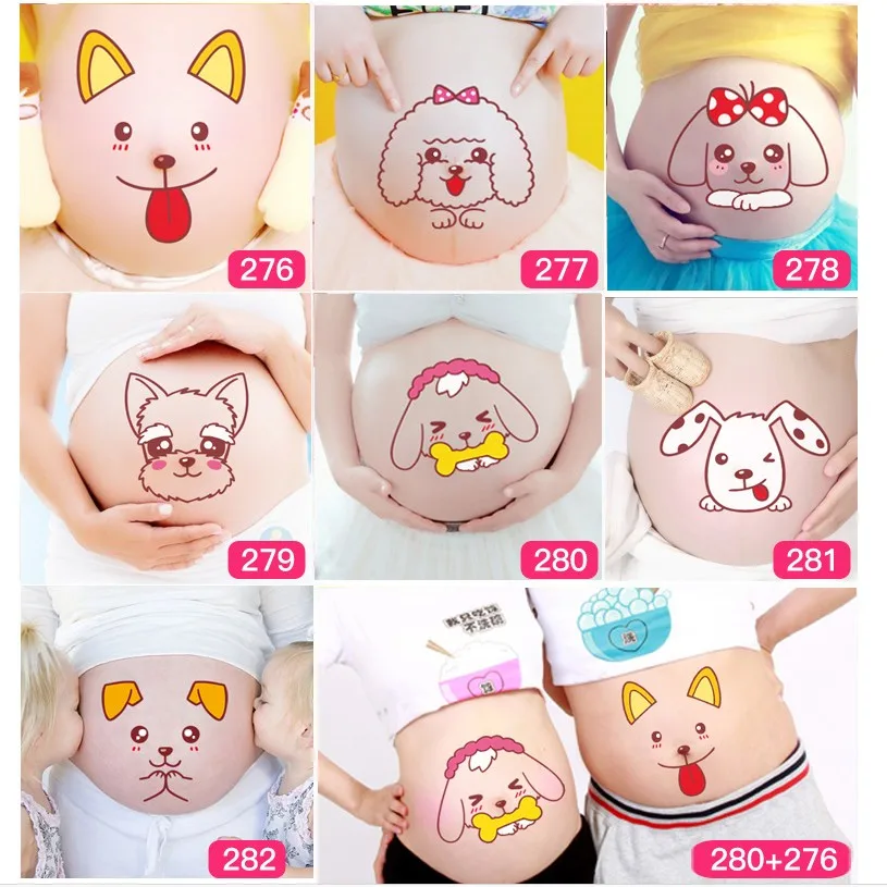 9 шт./лот милые собаки для беременных фото реквизит женщин терапия беременность