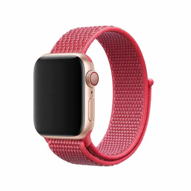 Новейшая Спортивная петля для Apple Watch band 44 мм 40 тканый нейлоновый ремешок iwatch series 4