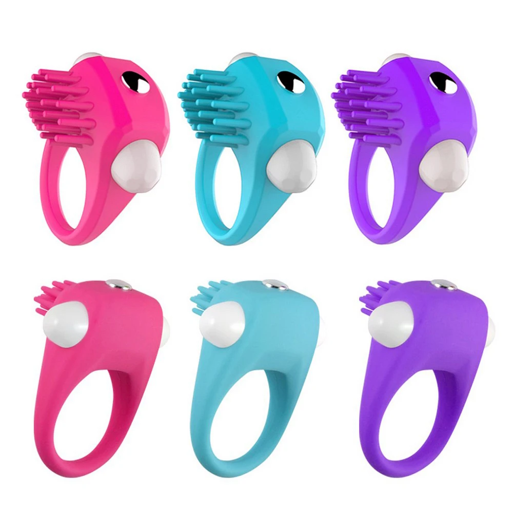 Безопасное Силиконовое вибрирующее кольцо для пениса члена задержка эякуляции