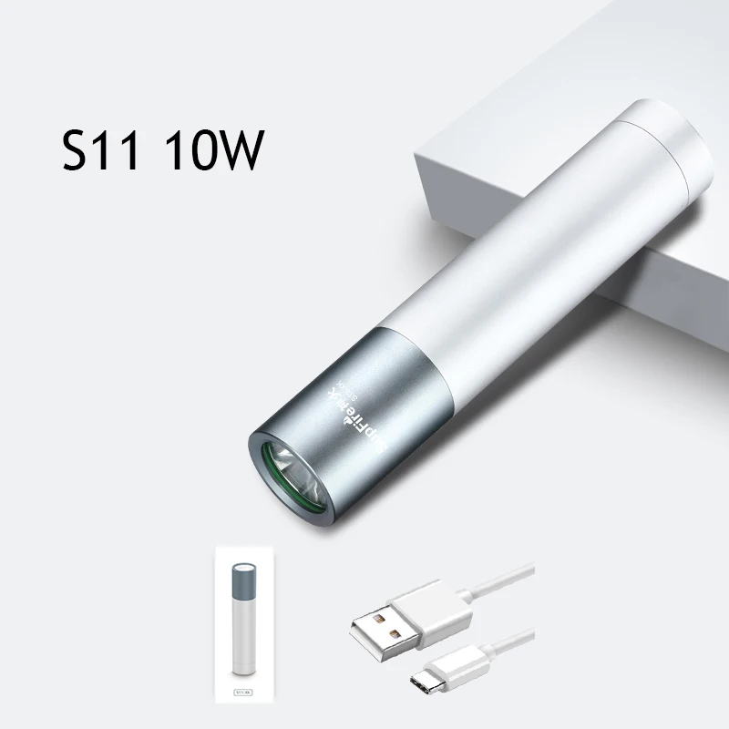 Supfire флэш-светильник светодиодный мини-ручка светильник Lanterna S11 USB Linterna светодиодный флэш-светильник фонарь для Sofirn Convoy S2 Nicron Fenix Nitecore
