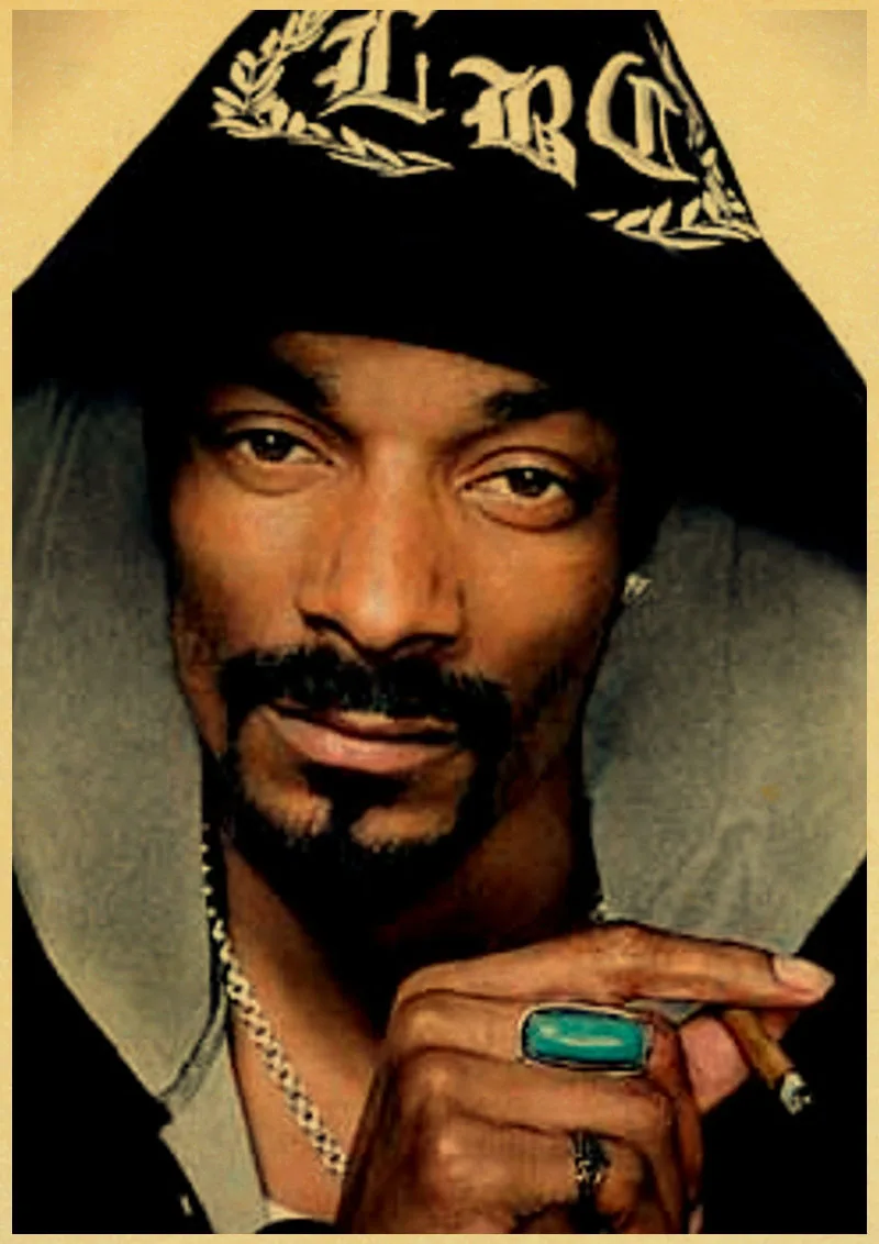 Декоративная картина Snoop Dogg/Настенный декор/плакат для бара/крафт-бумага/Ретро