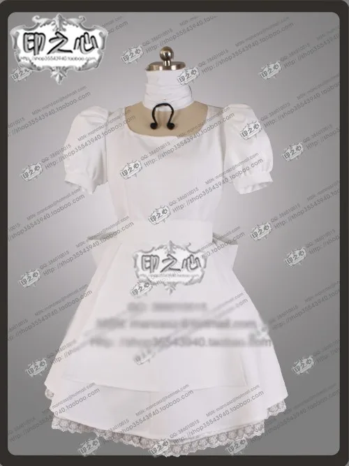 Alice: Алиса: безумие возвращается костюм для косплея белое платье на Хэллоуин