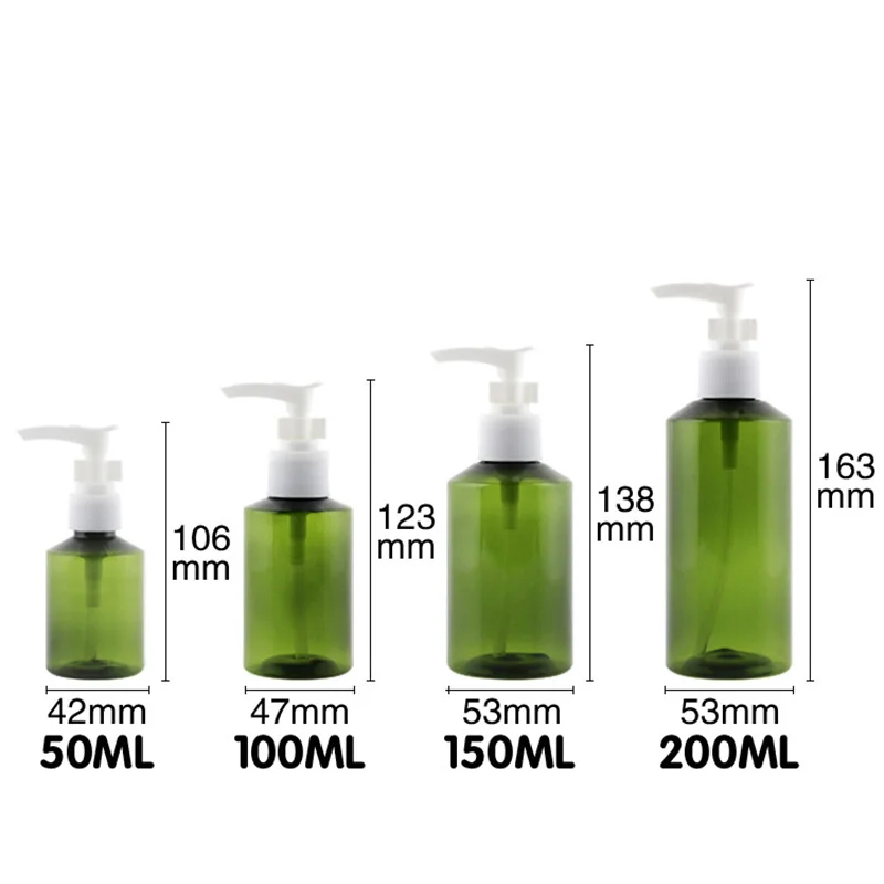 50 шт./лот бутылка с насосом для лосьона домашних животных круглый пластиковый