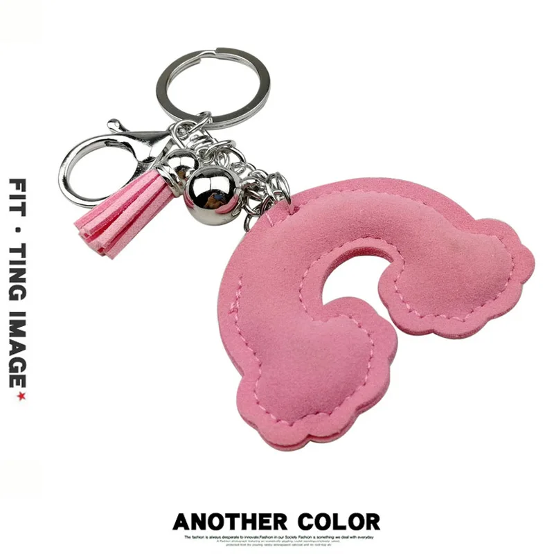 Creative color colorful rainbow keychain Cloud with full crystal keychain Girl fashion accessories Bag ornaments accessories