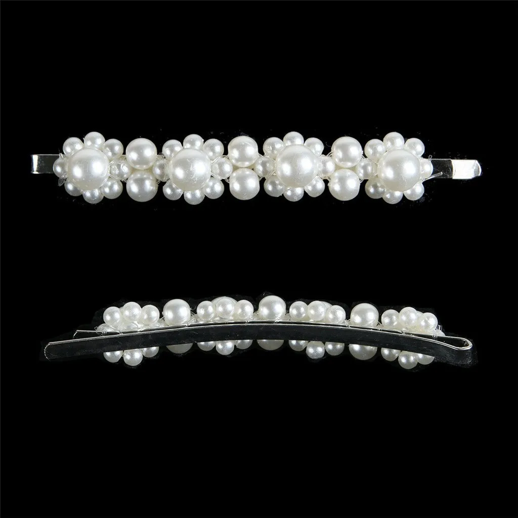 Модная женская заколка для волос с жемчугом и бусинами аксессуары подарок |