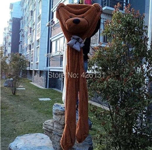 Оптовая продажа 200 см огромный медведь корпус медведя из меха Тедди плюшевая