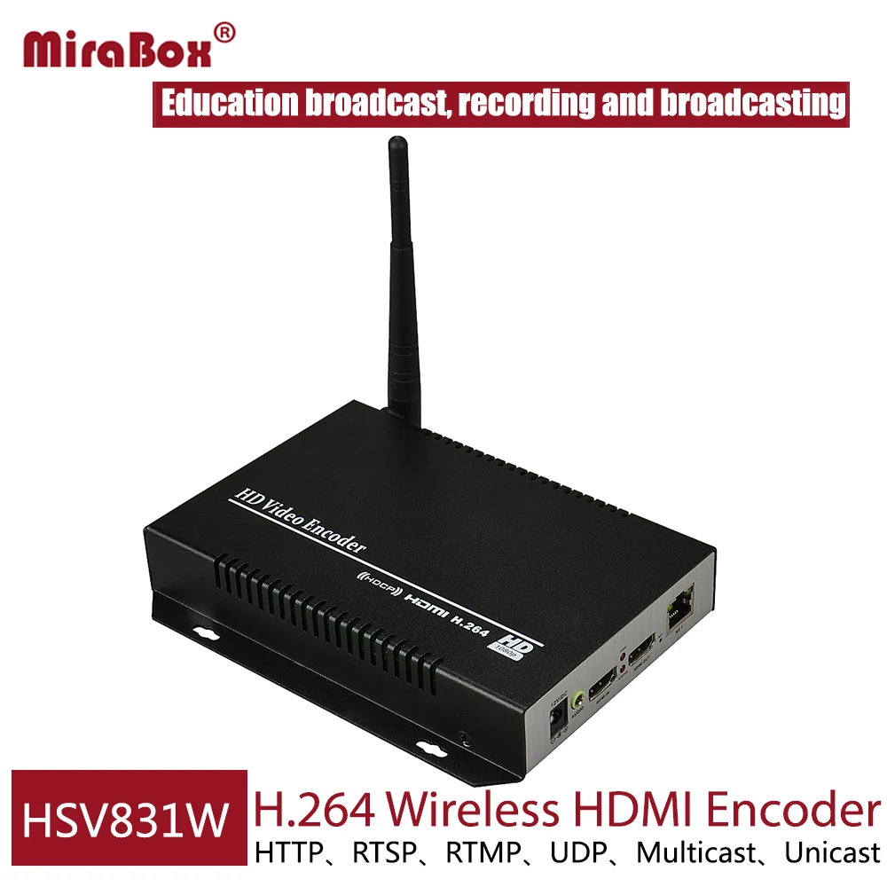 Беспроводной датчик HSV831W H.264 HDMI поддержка прямых трансляций протокол UDP/httpp/RTSP/RTMP