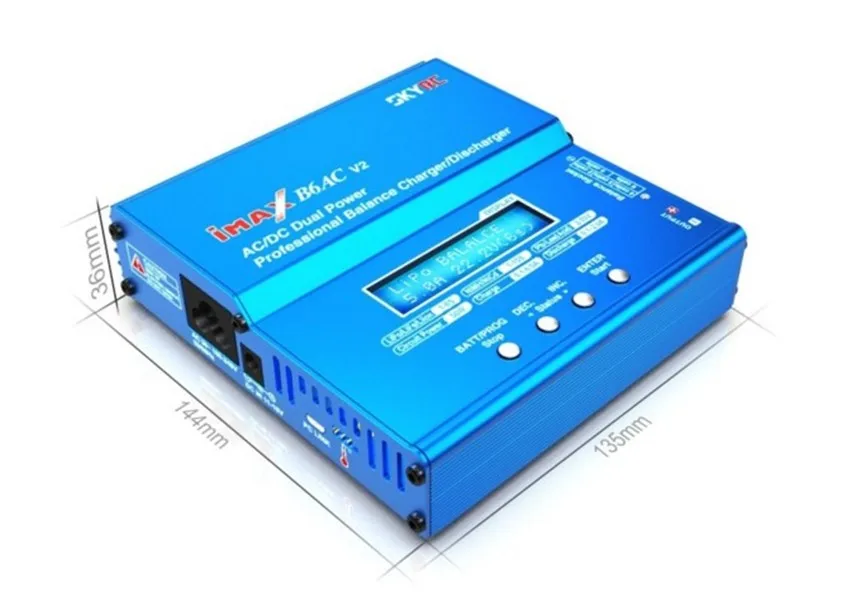SKYRC B6AC V2 50 Вт Lipo Батарея баланс Зарядное устройство ЖК дисплей Дисплей Dis для RC