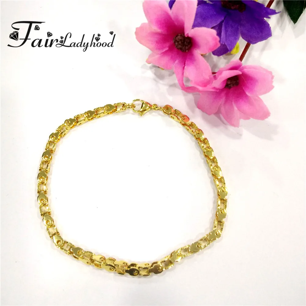 Модный браслет FairLadyHood из нержавеющей стали ювелирные изделия простой дизайн для