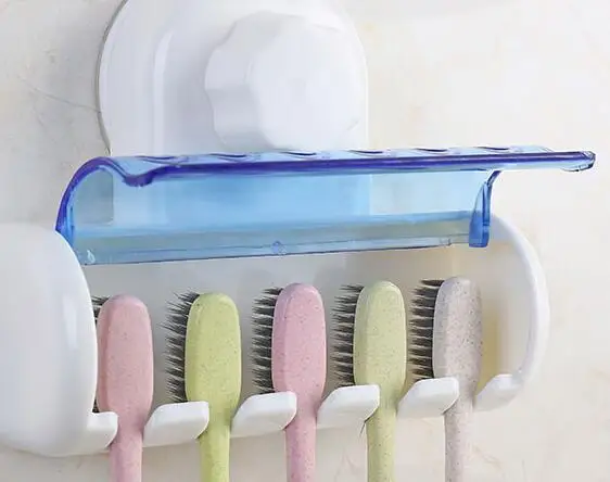 Креативная полка для зубной щетки с крепким отверстием держатель настенный