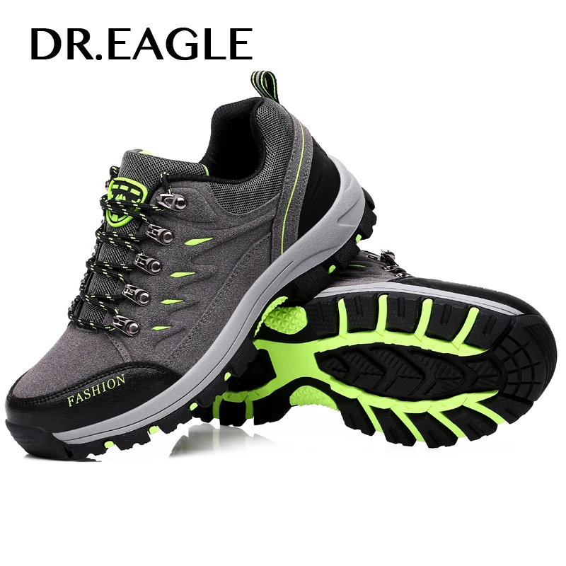 

DR.EAGLE men sneakers warm outdoor hiking shoes men waterproof sport trekking boots breathable hiking mountain Climbing Shoes