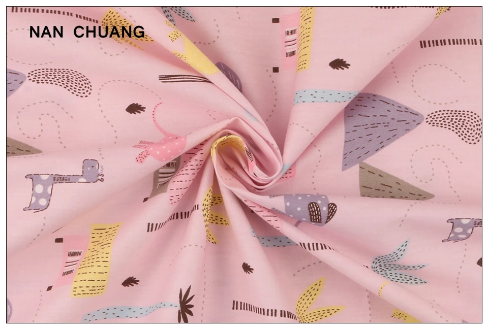 Nanchuang 6 шт./лот мультфильм хлопок Twill Ткань для лоскутного шитья Комплект Материал Лоскутная Ткань Скрапбукинг узор 20x25 см