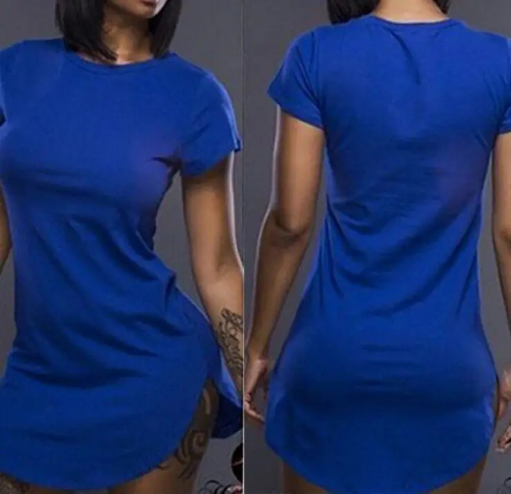 summer style Women white tshirt dress sexy bandage short beach cotton long tops tee night club party dresses vestidos robe | Женская
