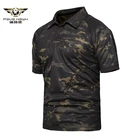 Рубашки-поло мужские, быстросохнущие, с коротким рукавом, дышащие, в стиле милитари, размера плюс, 4XL, 5XL