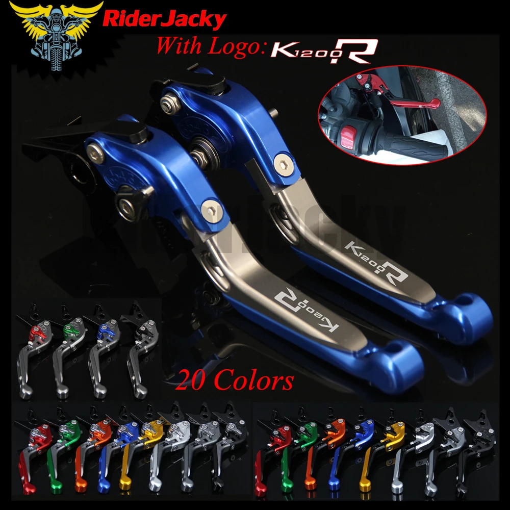 

Рычаги тормозной муфты RiderJacky LOGO «K1200R» для мотоцикла с ЧПУ для BMW K1200R SPORT 2006-2008 2007