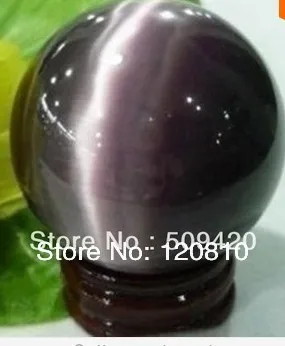 Сфера хрустального шара кошачий глаз дисплей шар 60 мм + подставка|stand|stand ball |