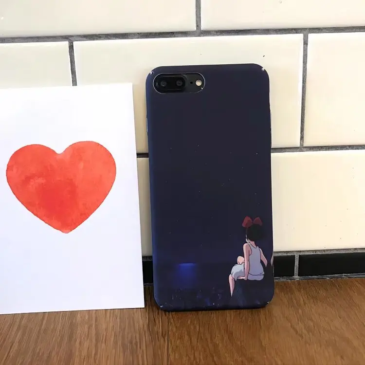 Для iPhone 6 S плюс 7 8 телефон Чехол звездное небо девушка полный тела Матовый PC