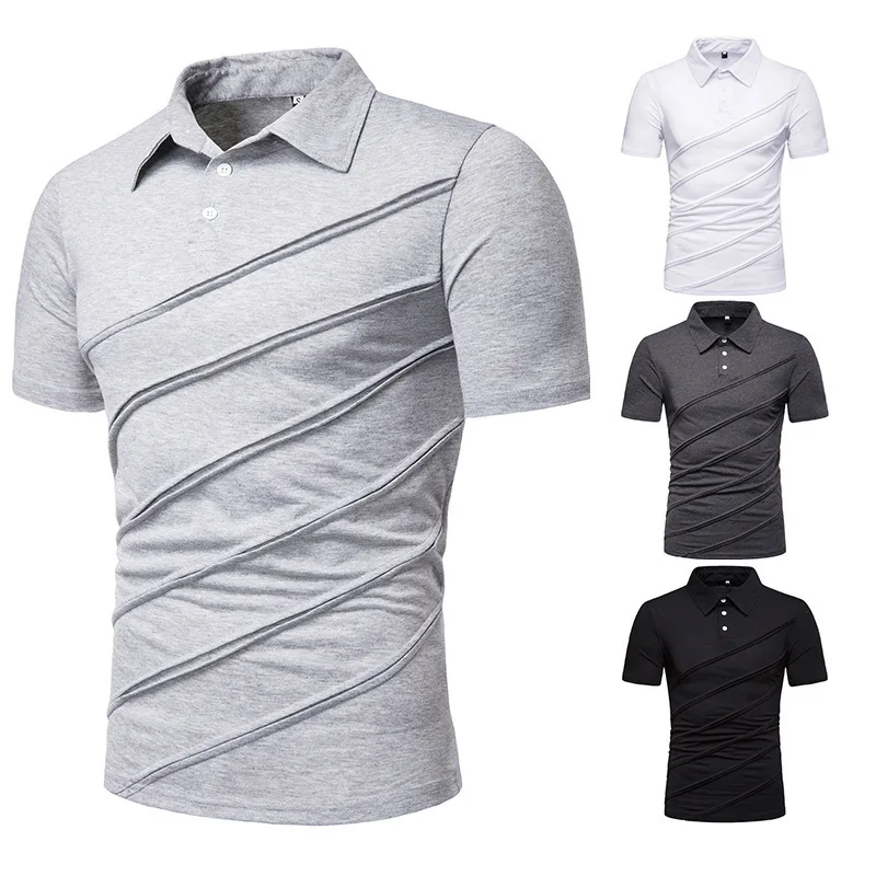 Дышащая мужская рубашка поло для мужчин Desiger быстросохнущая с коротким рукавом