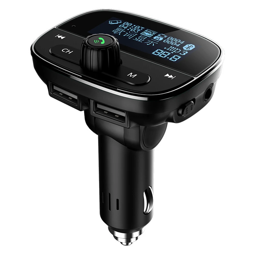 Автомобильный беспроводной Bluetooth комплект, fm-передатчик, ЖК-дисплей, Автомобильный MP3-плеер, двойное USB зарядное устройство, прикуриватель, автомобильные аудио аксессуары