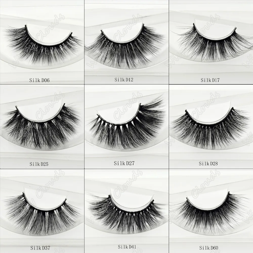 Объемные шелковые ресницы мягкие Индивидуальные для наращивания накладные