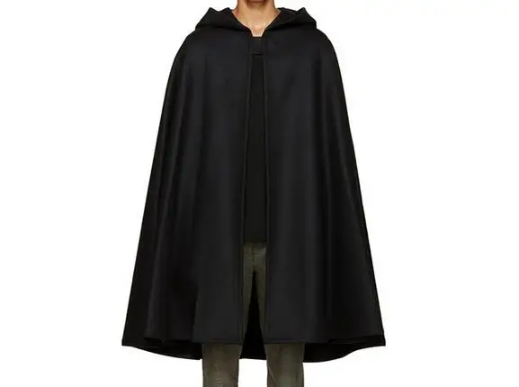 S-4XL, хит, весеннее мужское Новое модное пальто с капюшоном, длинное Свободное пальто-накидка