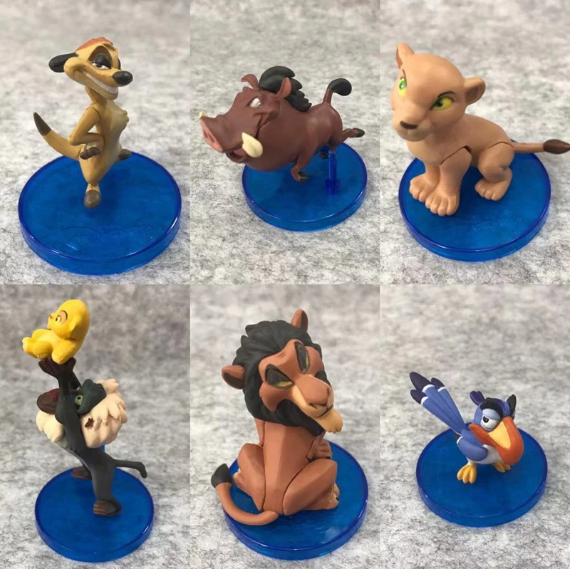 1 Набор Фигурки короля льва игрушки Simba Mufasa Pumbaa модель куклы фигурки для