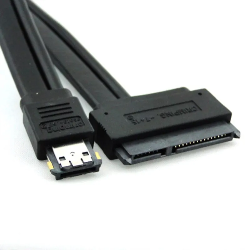 50 см Двойное Питание 12 В и 5 в esip Power ESATA USB 2 0 комбинированный к 22 контактному кабелю