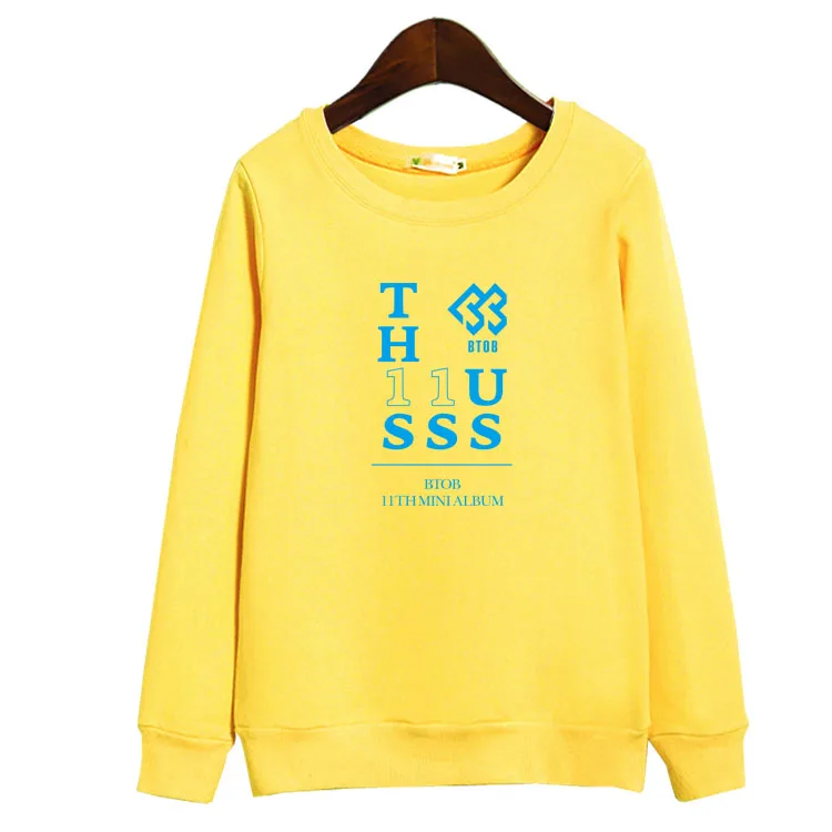 Толстовка унисекс Btob born to beat тонкая толстовка с круглым вырезом и принтом альбома