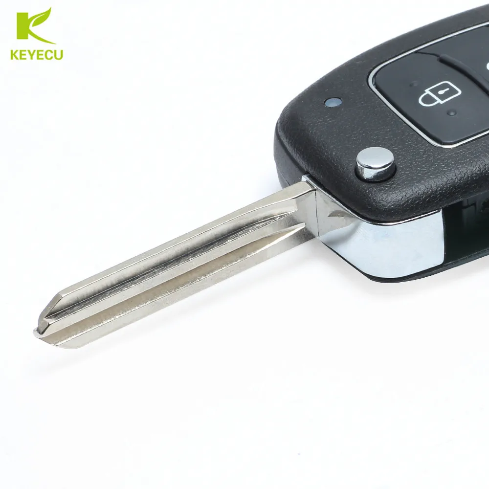 KEYECU 3 кнопки Замена складной дистанционный ключ брелок 433 МГц ID46 для Hyundai Elantra 2014 2016