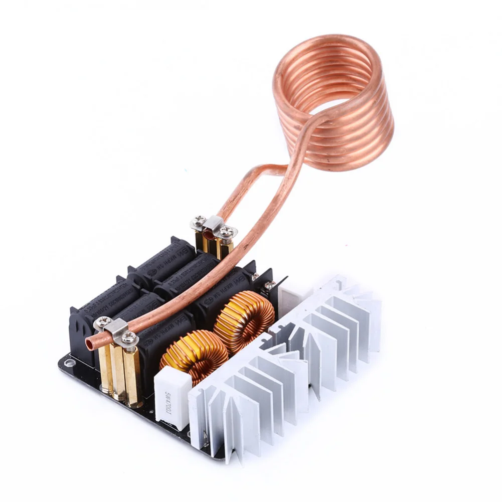 1000W ZVS Module Plate Electronic Iron DIY Safe Induction Heating Board Low Voltage Flyback Driver High Frequency Coil Durable |