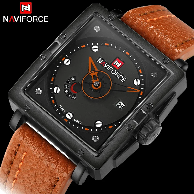 NAVIFORCE 2018 Новые популярные Брендовые мужские часы модные спортивные кварцевые