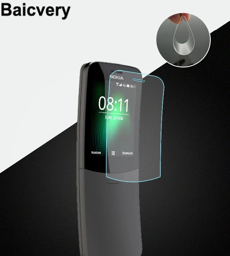HD Clear Nano Premium закаленная Взрывозащищенная мягкая пленка для Nokia 8110 (не