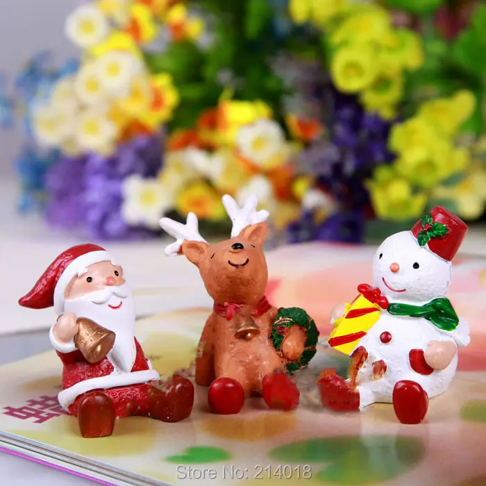 New Year 3D Santa Claus Mold Silicone Snowman Chocolate Mold Reindeer Cake Decorative Molds Candle Mould Silica Gel PRZY 001