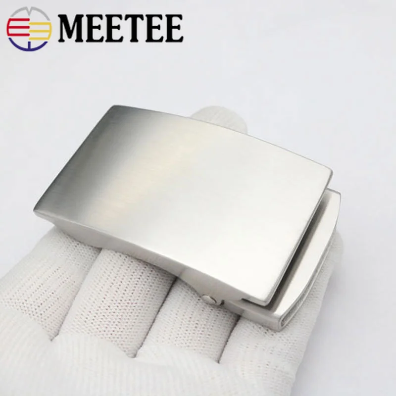 Meetee, 36 мм, нержавеющая сталь, мужской ремень, пряжка без зубов, автоматические пряжки, голова, сделай сам, Бизнес Стиль, Повседневный, кожа, ремесло, аксессуары