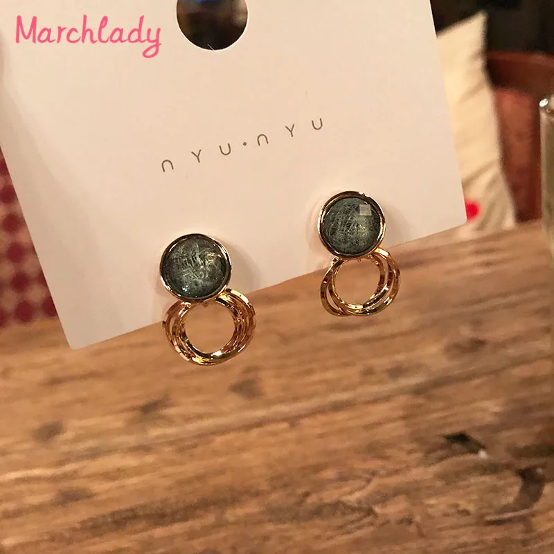 Длинные висячие серьги круглый смолы интимные Аксессуары цинковый сплав Orecchini