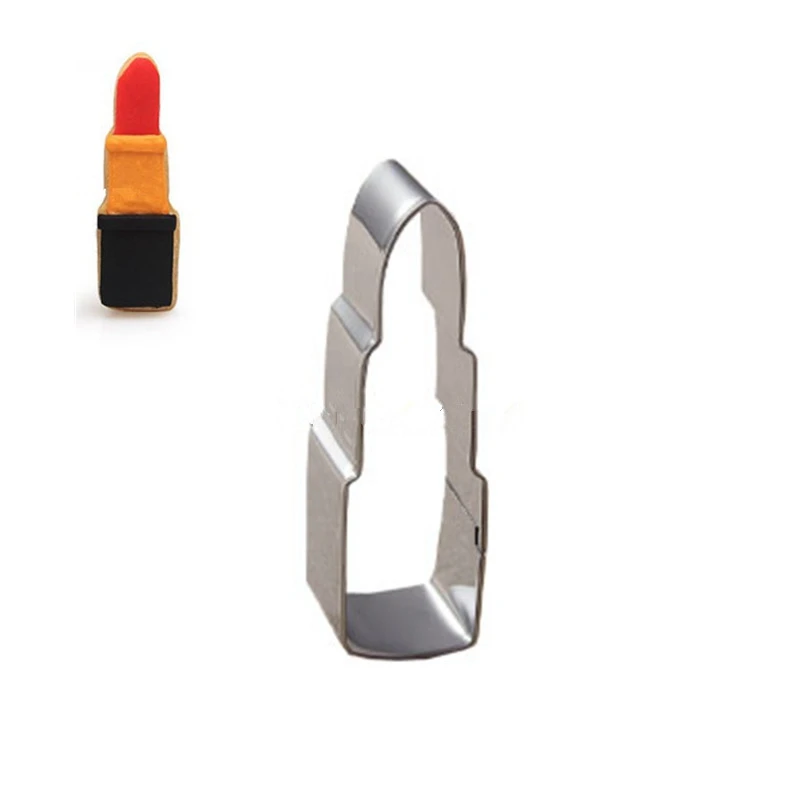

Lovely Lipstick Shape Cookie Tools Cutter Mold Biscuit Press Icing Stamp Cake Decorating Tools Kitchen Dining Bar For Daughter