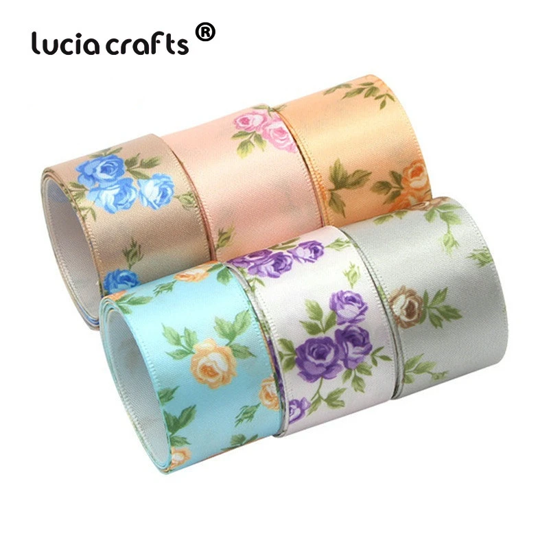 6 ярдов много вариантов Grosgrain/сатин/органза ленты DIY Hairbow рождественские ленты аксессуары Швейные принадлежности T0201